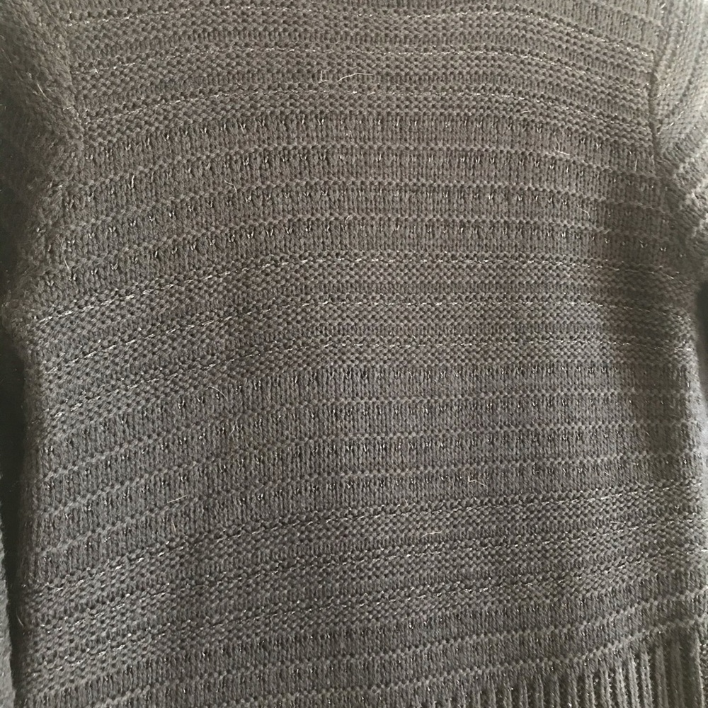 Black suede and faux fur sweater - Picture 3 of 4